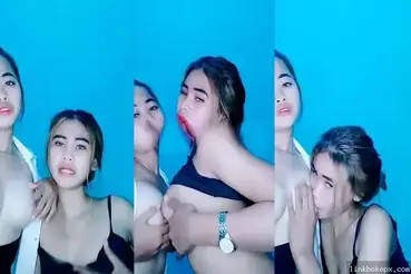 ABG Lesbi Adu Toket Gede, Jilatin Memek Sampe Squirt!