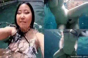 Hajar pacar binal di bawah kolam renang